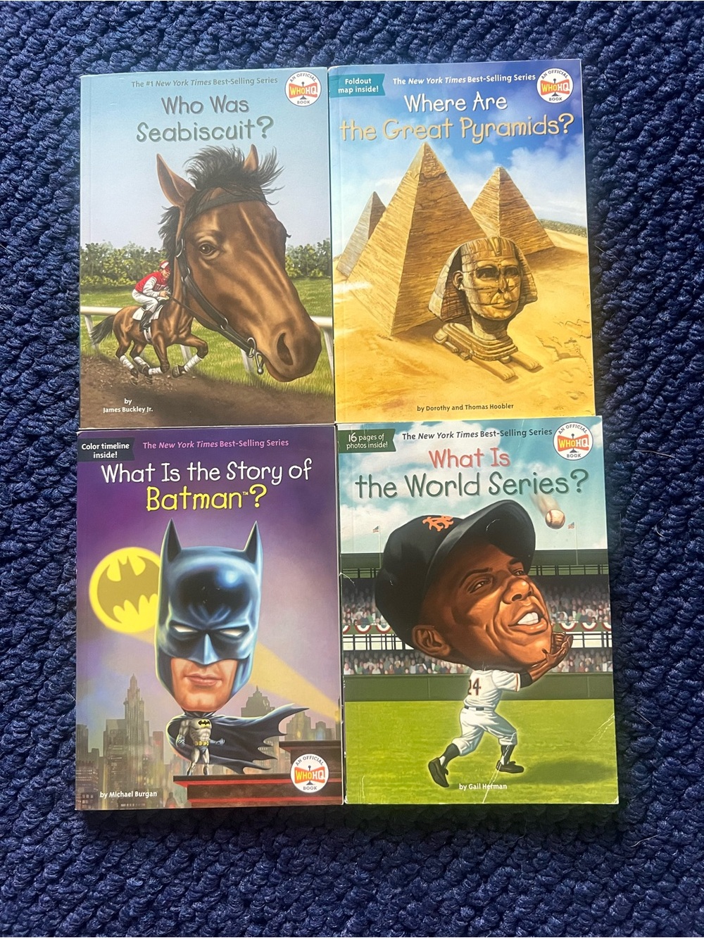 Who HQ Kids Book Set - Blue and Multicolor Covers (4-Book Set)